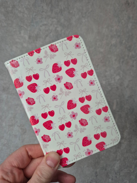 Strawberry & Hearts Passport Cover