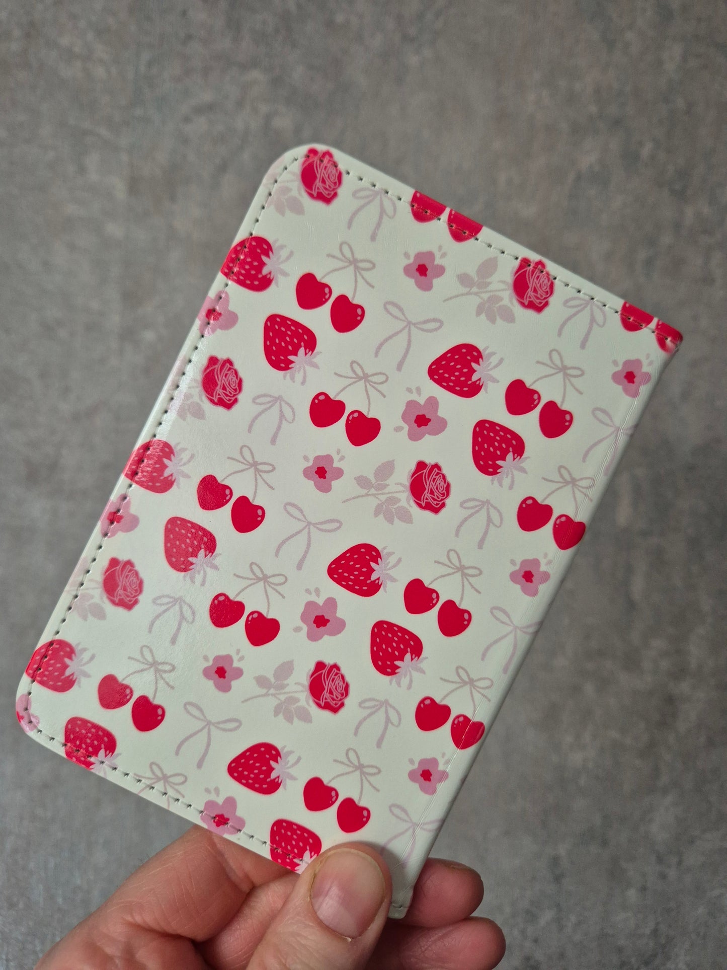 Strawberry & Hearts Passport Cover