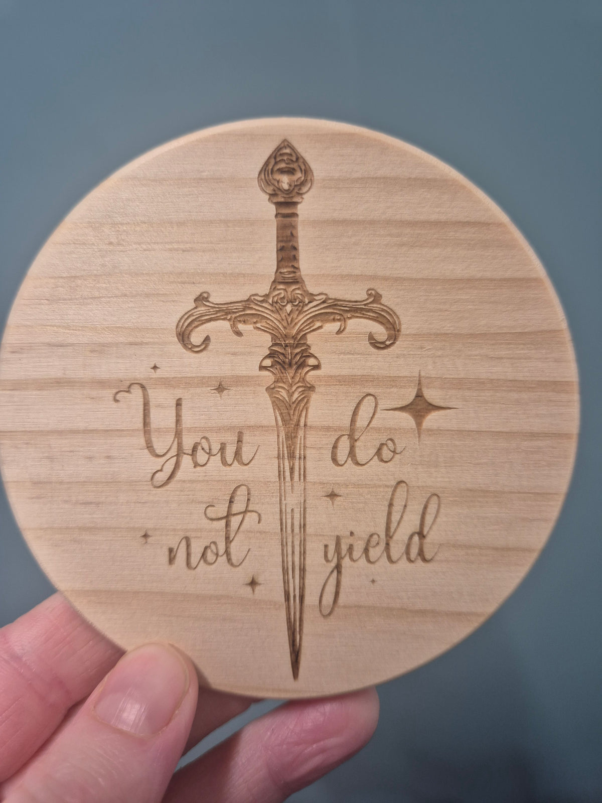 You Do Not Yield Coaster