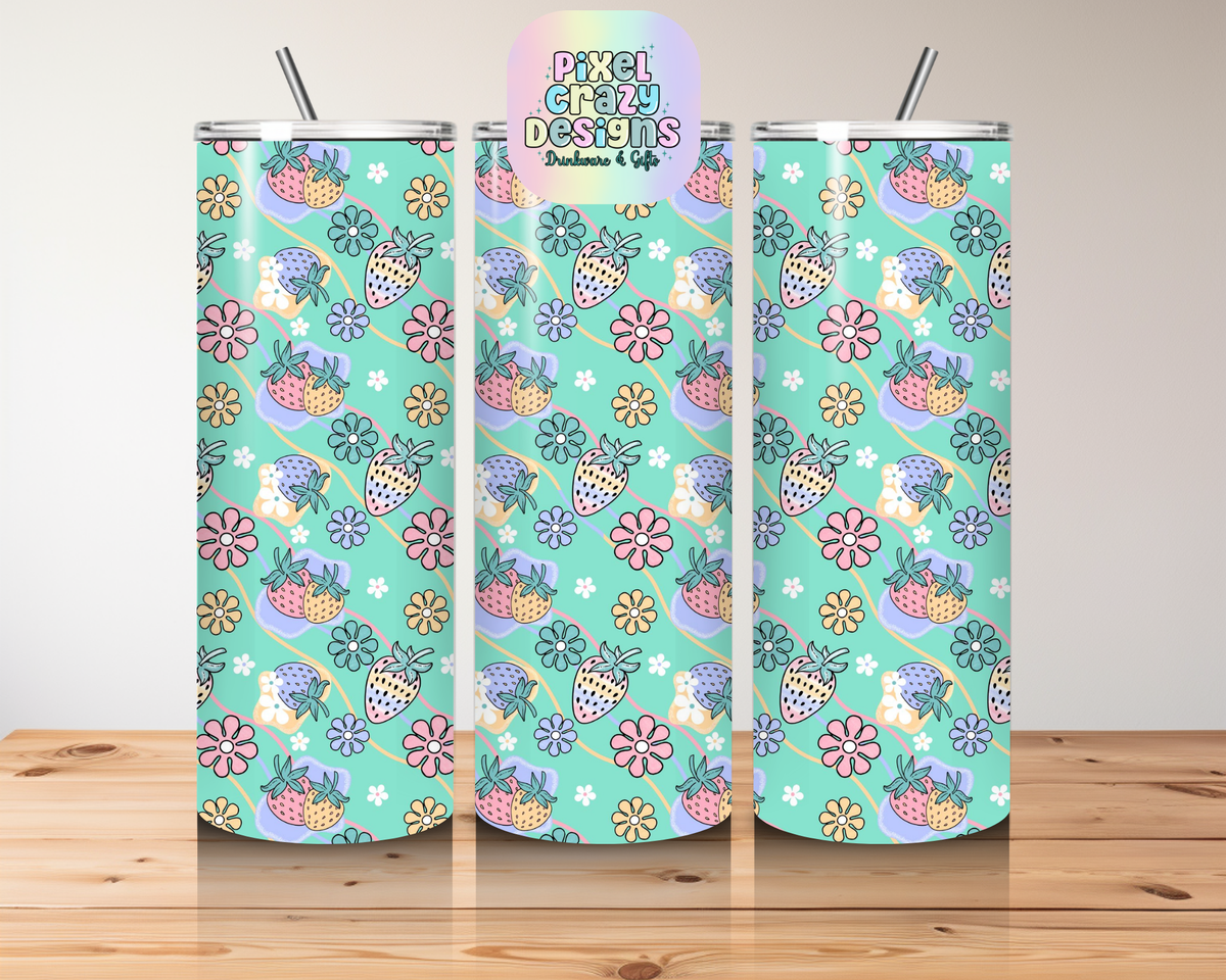 Mock - Pastel Strawbs 15oz & 20oz Tumbler