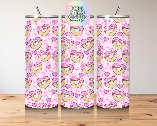 Donut Hearts 15oz & 20oz Tumbler