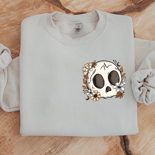 Floral Skull Sweatshirt