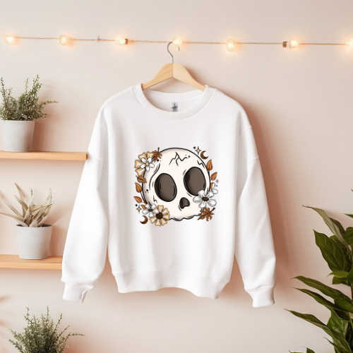 Floral Skull Sweatshirt