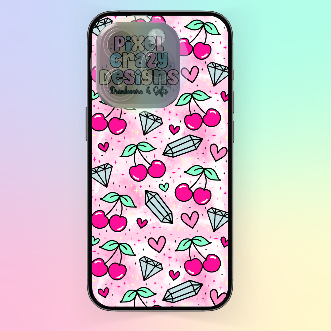 Cherries and Crystals Phone Case