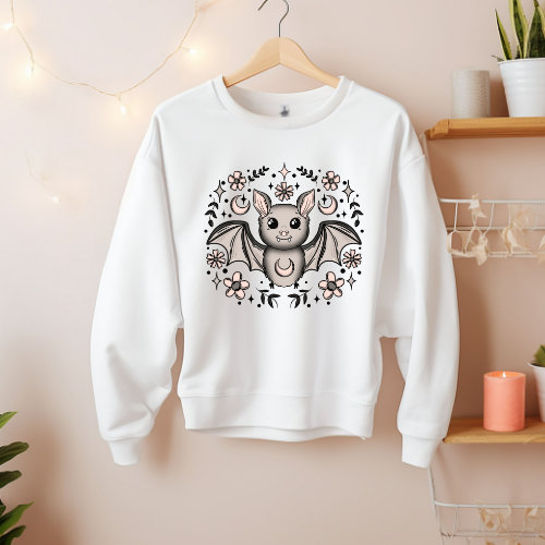 Floral Bat Sweatshirt