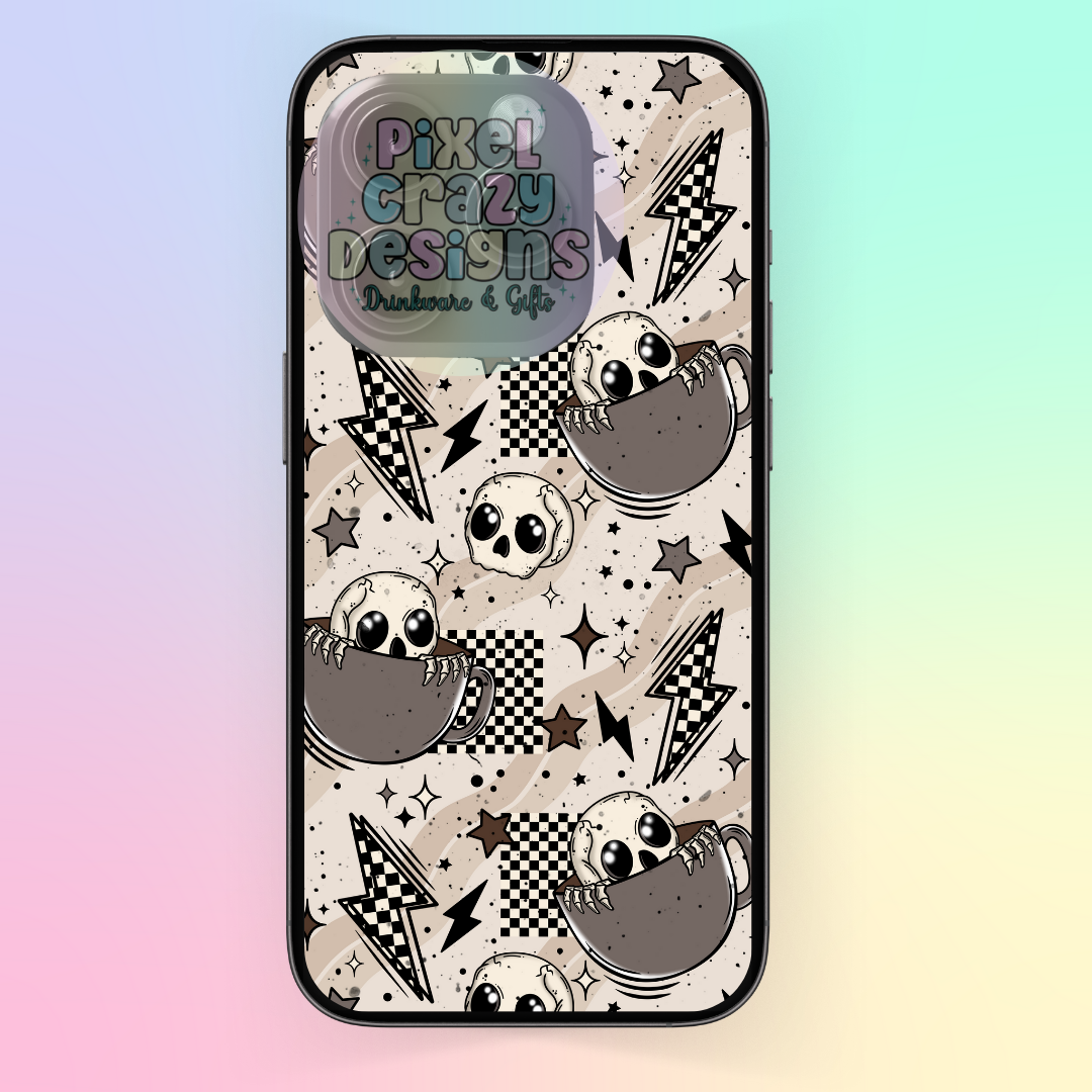 Dead without Coffee Phone Case