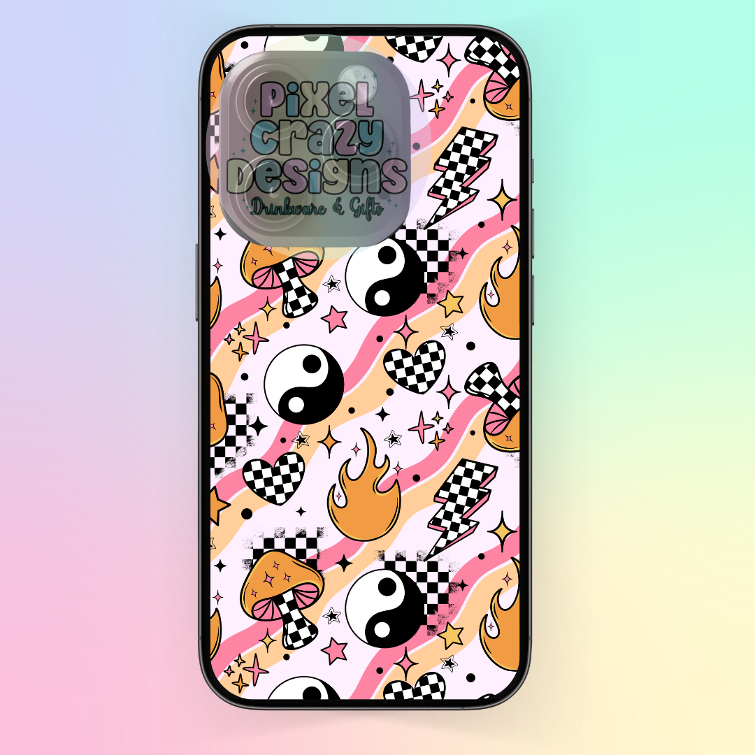 Checker Doodles Phone Case