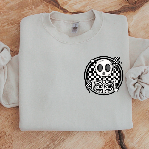 Checkered Skeleton Sweatshirt