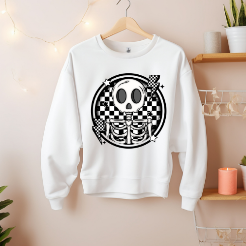 Checkered Skeleton Sweatshirt