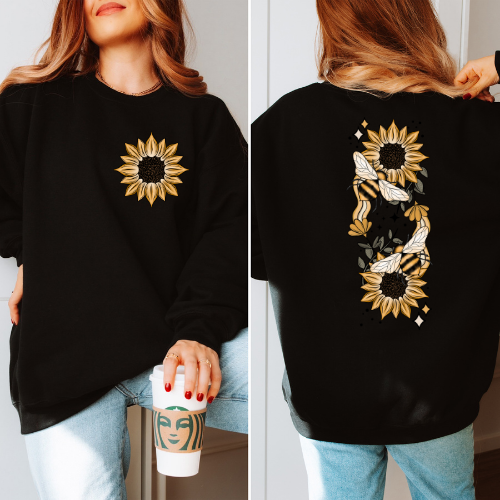 Sunflower Bee Sweatshirt