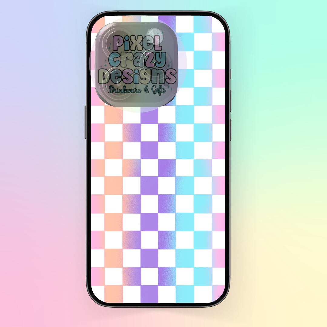 Spray Paint Checkers Phone Case