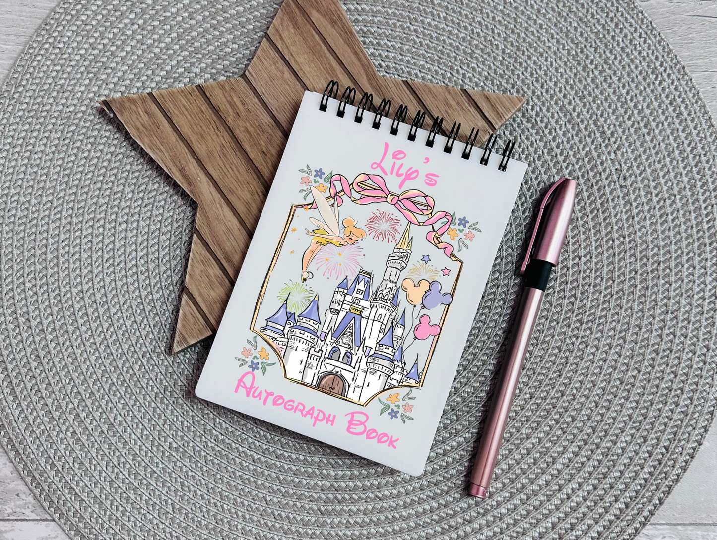 Personalised Fairy Castle Autograph Book