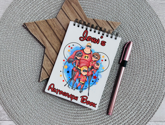 Personalised Superhero Autograph Book
