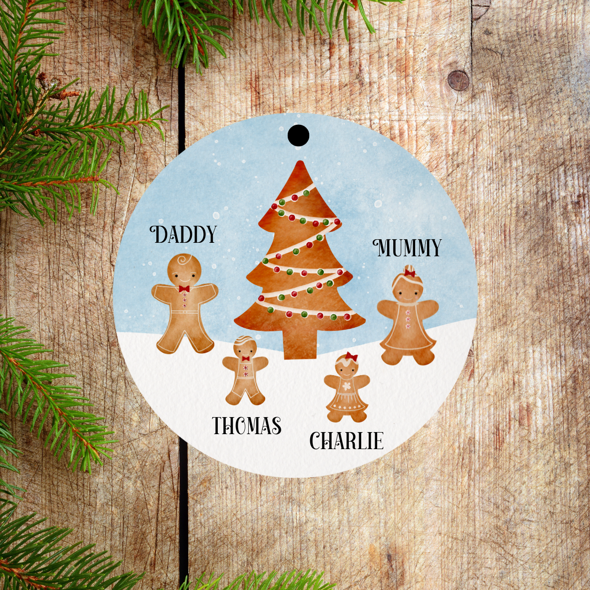 Christmas Tree Personalised Baubles