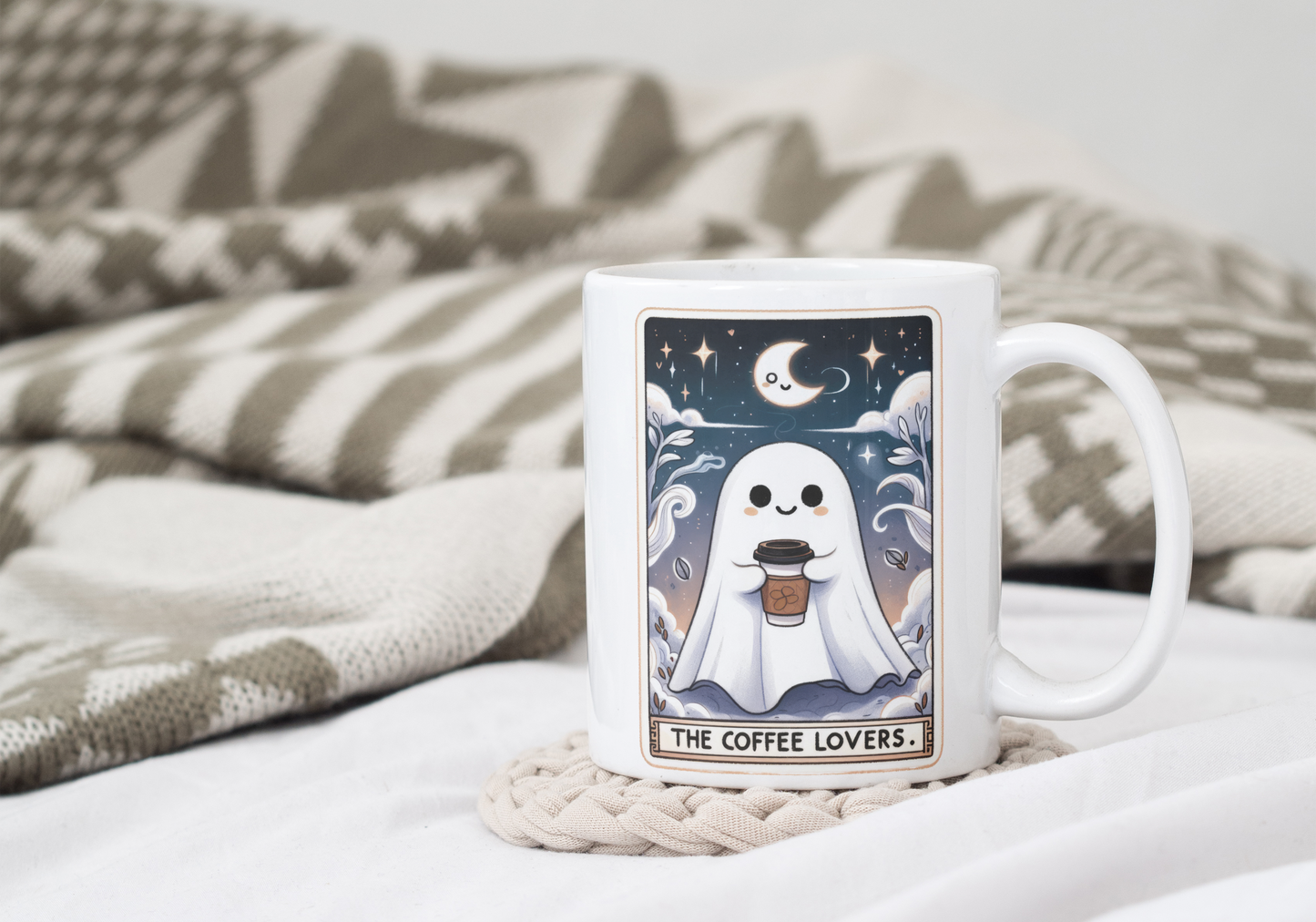 Halloween Ghost Tarot Card Mugs