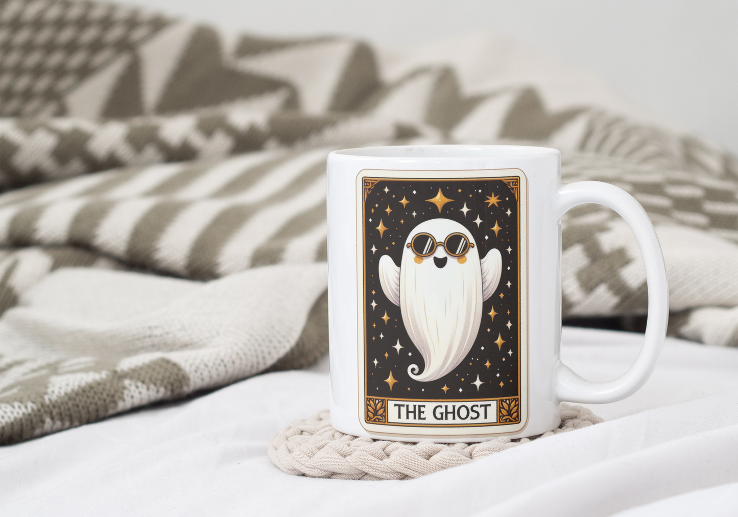 Halloween Ghost Tarot Card Mugs