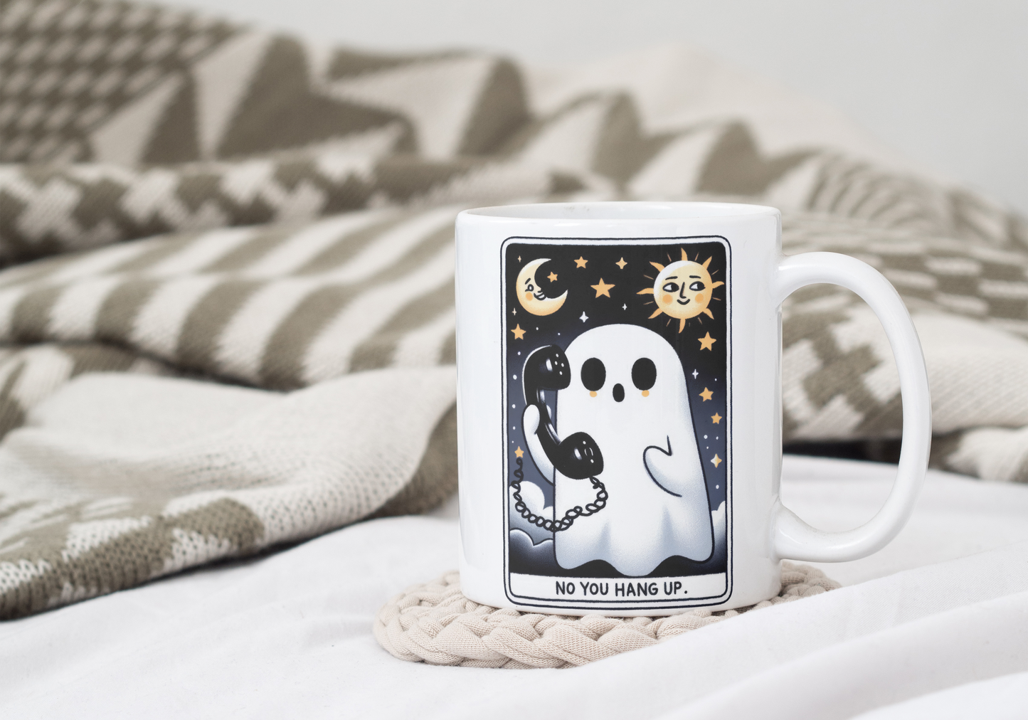 Halloween Ghost Tarot Card Mugs