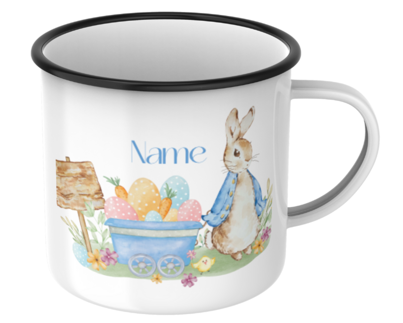 Personalised Easter Enamel Mugs