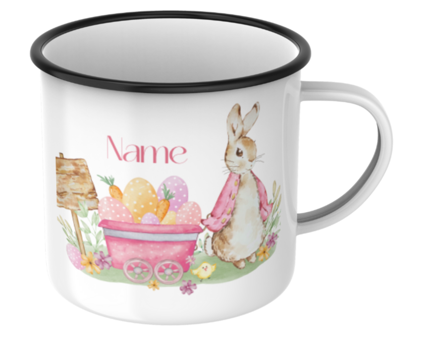 Personalised Easter Enamel Mugs