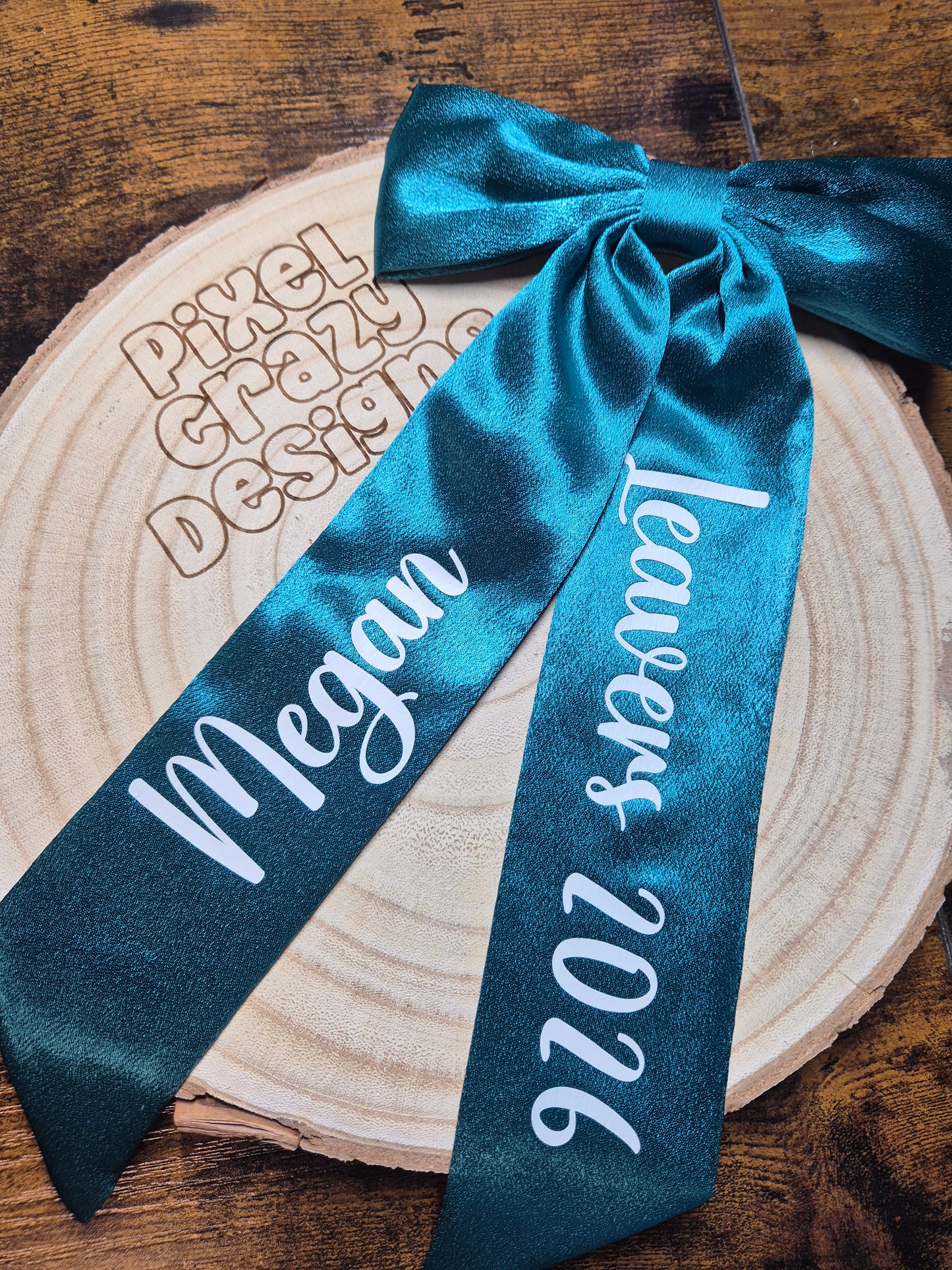 Personalised Long Tail Hair Bows
